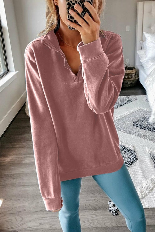 Zip Collar Sweatshirt