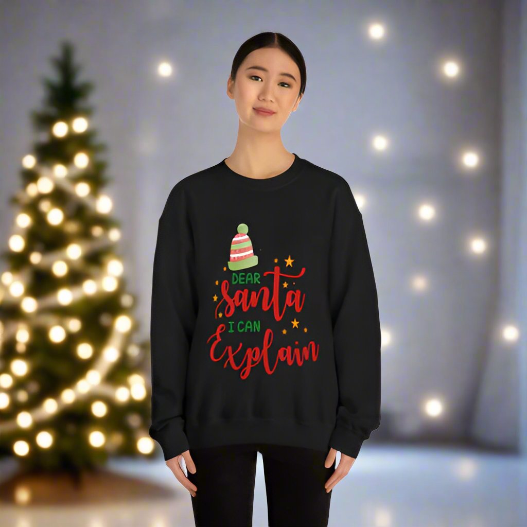 Womens Santa I Can Explain Sweatshirt