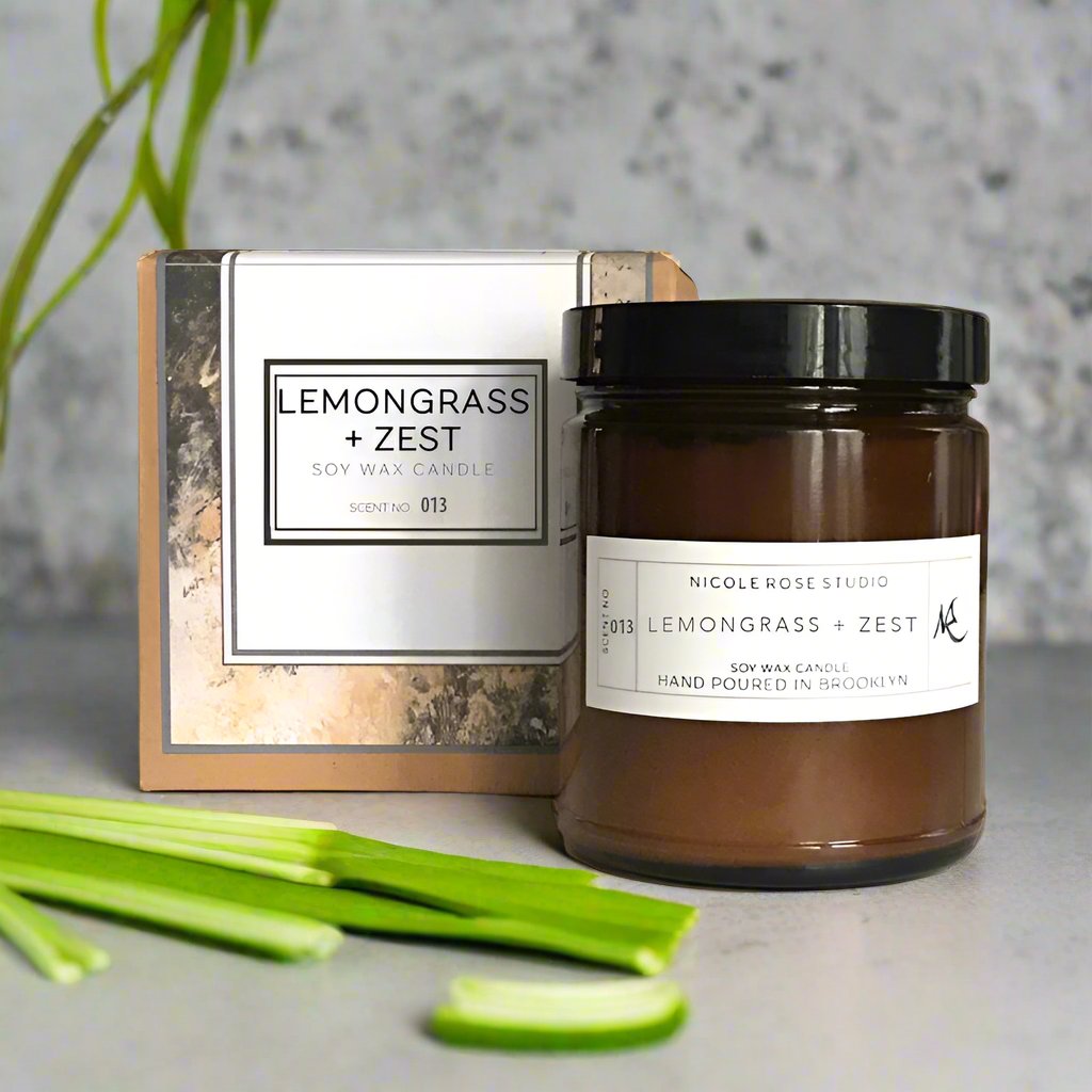 Lemongrass + Zest Soy Wax Candle