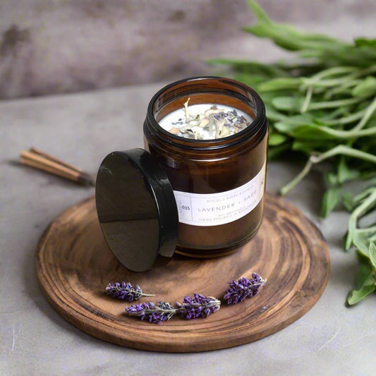 Lavender + White Sage Soy Wax Candle