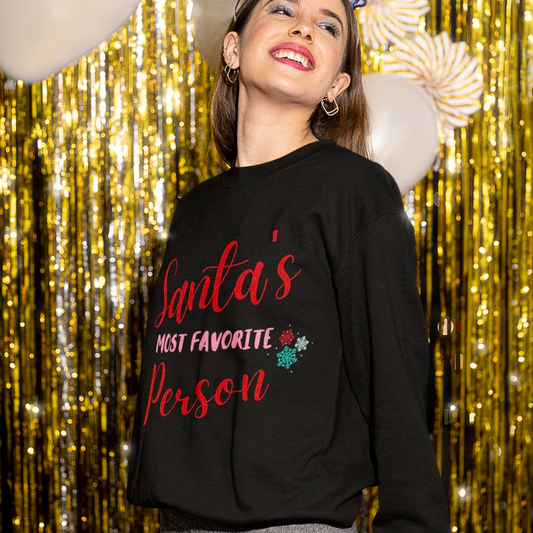 Womens Santa's Favorite Sweatshirt