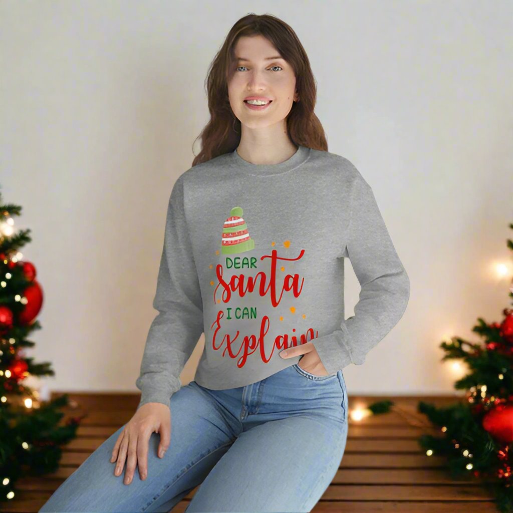 Womens Santa I Can Explain Sweatshirt